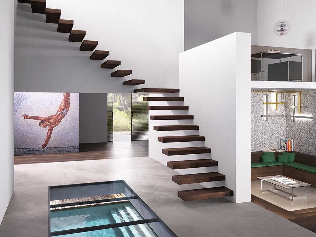 Scale in legno fontanot